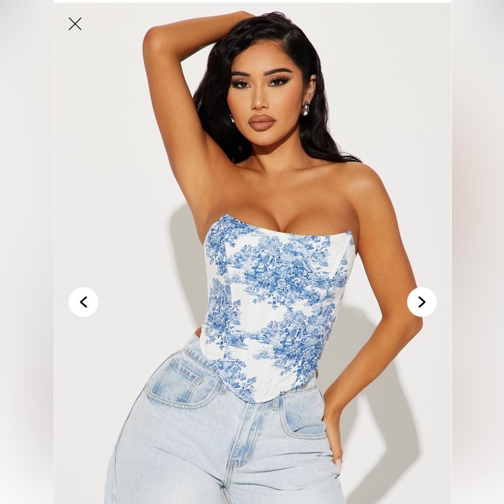 NWT FASHION NOVA CORSET TOP - Picture 2 of 3